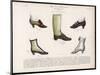 Selection of Victorian Shoes and Boots for Men and Women-La Moniteur-Mounted Art Print