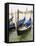 Selective Focus of Gondola in the Canals of Venice, Italy-Terry Eggers-Framed Stretched Canvas