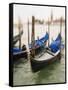 Selective Focus of Gondola in the Canals of Venice, Italy-Terry Eggers-Framed Stretched Canvas