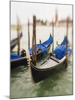 Selective Focus of Gondola in the Canals of Venice, Italy-Terry Eggers-Mounted Photographic Print