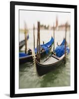 Selective Focus of Gondola in the Canals of Venice, Italy-Terry Eggers-Framed Photographic Print