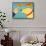 Selective Hearing Yellow-Stephen Huneck-Framed Stretched Canvas displayed on a wall