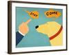 Selective Hearing Yellow-Stephen Huneck-Framed Giclee Print