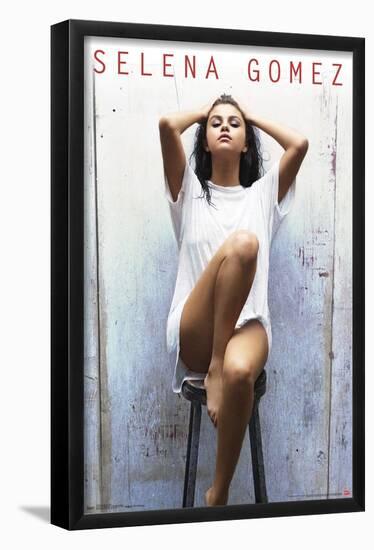 Selena Gomez - Stool-Trends International-Framed Poster