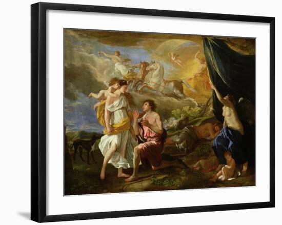 Selene and Endymion, c.1630-Nicolas Poussin-Framed Giclee Print