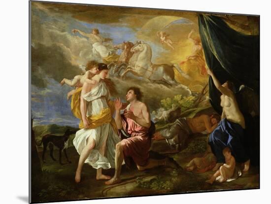 Selene and Endymion, c.1630-Nicolas Poussin-Mounted Giclee Print