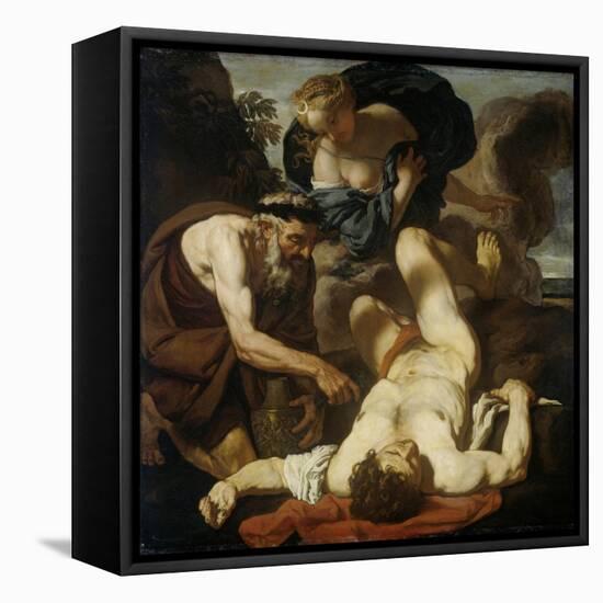 Selene and Endymion (The Death of Orio), 1660S-1670S-Johann Karl Loth-Framed Stretched Canvas