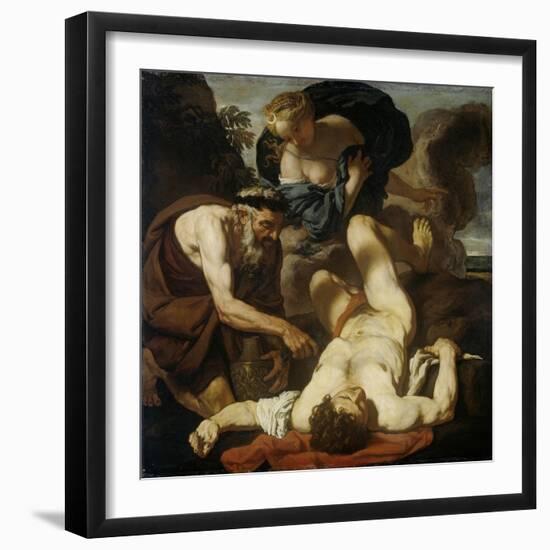 Selene and Endymion (The Death of Orio), 1660S-1670S-Johann Karl Loth-Framed Giclee Print