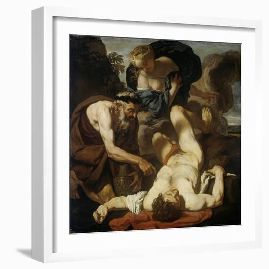 Selene and Endymion (The Death of Orio), 1660S-1670S-Johann Karl Loth-Framed Giclee Print