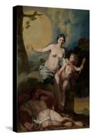 Selene and Endymion-Gerard De Lairesse-Stretched Canvas