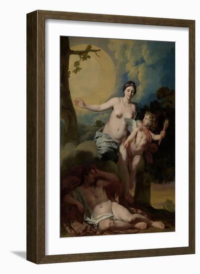 Selene and Endymion-Gerard De Lairesse-Framed Art Print