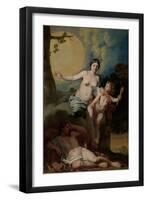 Selene and Endymion-Gerard De Lairesse-Framed Art Print