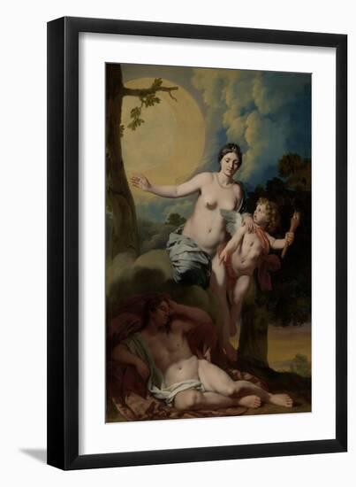 Selene and Endymion-Gerard De Lairesse-Framed Art Print