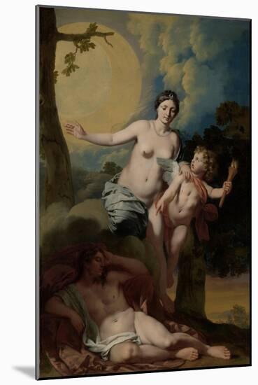 Selene and Endymion-Gerard De Lairesse-Mounted Art Print