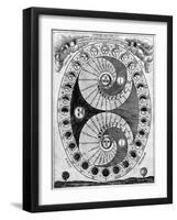 Selenic Shadowdial, Lunar Chart, 1646-Science Source-Framed Giclee Print