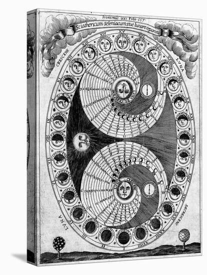 Selenic Shadowdial, Lunar Chart, 1646-Science Source-Stretched Canvas