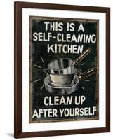 Self Cleaning Kitchen-Pela Design-Framed Art Print