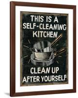 Self Cleaning Kitchen-Pela Design-Framed Art Print