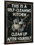 Self Cleaning Kitchen-Pela Design-Framed Art Print