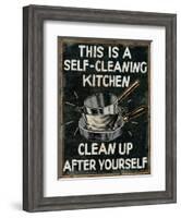 Self Cleaning Kitchen-Pela Design-Framed Art Print
