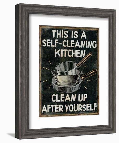 Self Cleaning Kitchen-Pela Design-Framed Art Print