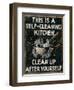 Self Cleaning Kitchen-Pela Design-Framed Art Print