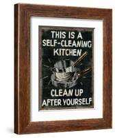 Self Cleaning Kitchen-Pela Design-Framed Art Print