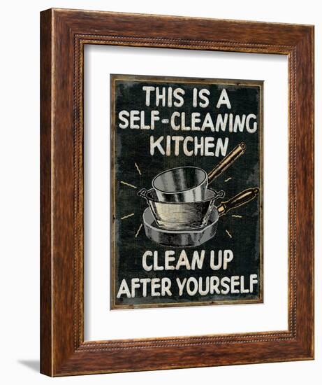 Self Cleaning Kitchen-Pela Design-Framed Art Print