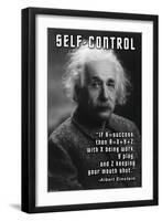 Self-Control, Einstein-null-Framed Art Print