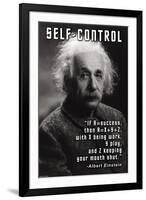 Self-Control, Einstein-null-Framed Art Print