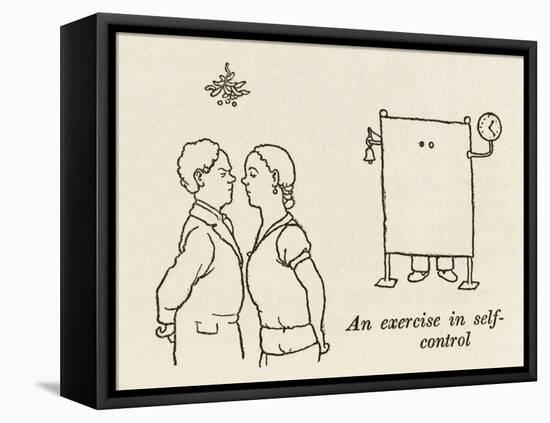 Self-Control-William Heath Robinson-Framed Stretched Canvas