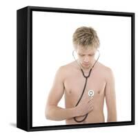 Self Diagnosis-Science Photo Library-Framed Stretched Canvas