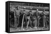 Self-Help Sawmill Workers-Dorothea Lange-Framed Stretched Canvas