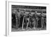 Self-Help Sawmill Workers-Dorothea Lange-Framed Art Print