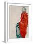 Self Portait as a Prisoner Ich Liebe Gegensaetze (I Love Antitheses)-Egon Schiele-Framed Giclee Print