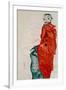 Self Portait as a Prisoner Ich Liebe Gegensaetze (I Love Antitheses)-Egon Schiele-Framed Giclee Print