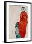 Self Portait as a Prisoner Ich Liebe Gegensaetze (I Love Antitheses)-Egon Schiele-Framed Giclee Print