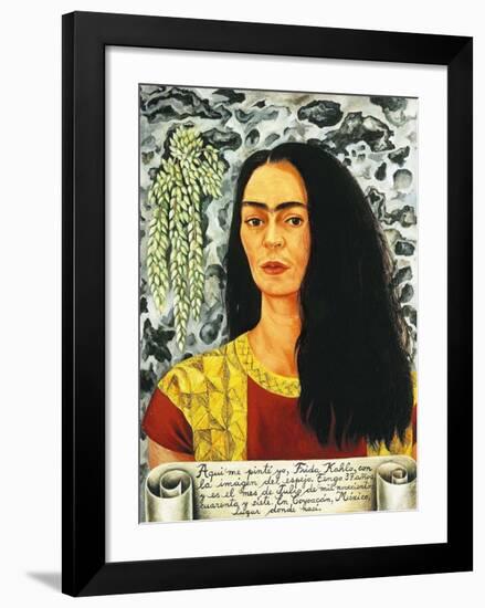 Self-Portait with Loose Hair, c.1947-Frida Kahlo-Framed Art Print