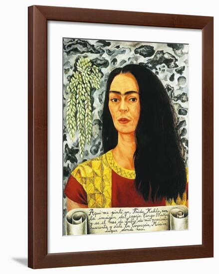 Self-Portait with Loose Hair, c.1947-Frida Kahlo-Framed Art Print