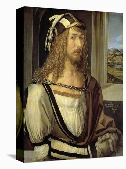 Self-portrait, 1498, German School-Albrecht Dürer-Stretched Canvas