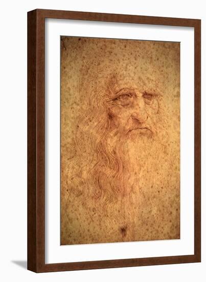 Self-Portrait, 1512-Leonardo da Vinci-Framed Giclee Print