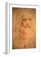 Self-Portrait, 1512-Leonardo da Vinci-Framed Giclee Print