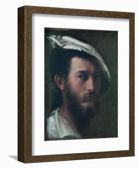 Self Portrait, 1525-30-Francesco Primaticcio-Framed Giclee Print