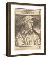 Self-Portrait, 1530-Heinrich Aldegrever-Framed Giclee Print