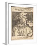 Self-Portrait, 1530-Heinrich Aldegrever-Framed Giclee Print