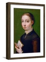 Self-Portrait, 1554-Sofonisba Anguissola-Framed Giclee Print