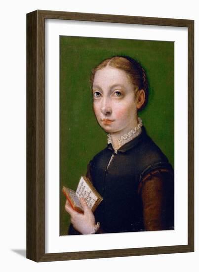 Self-Portrait, 1554-Sofonisba Anguissola-Framed Giclee Print