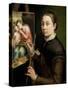 Self Portrait, 1556-Sofonisba Anguisciola-Stretched Canvas
