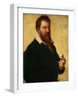 Self-Portrait, 1566-Lambert Lombard-Framed Giclee Print