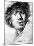 Self Portrait, 1630 (Etching)-Rembrandt van Rijn-Mounted Giclee Print
